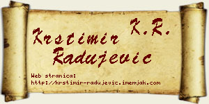 Krstimir Radujević vizit kartica